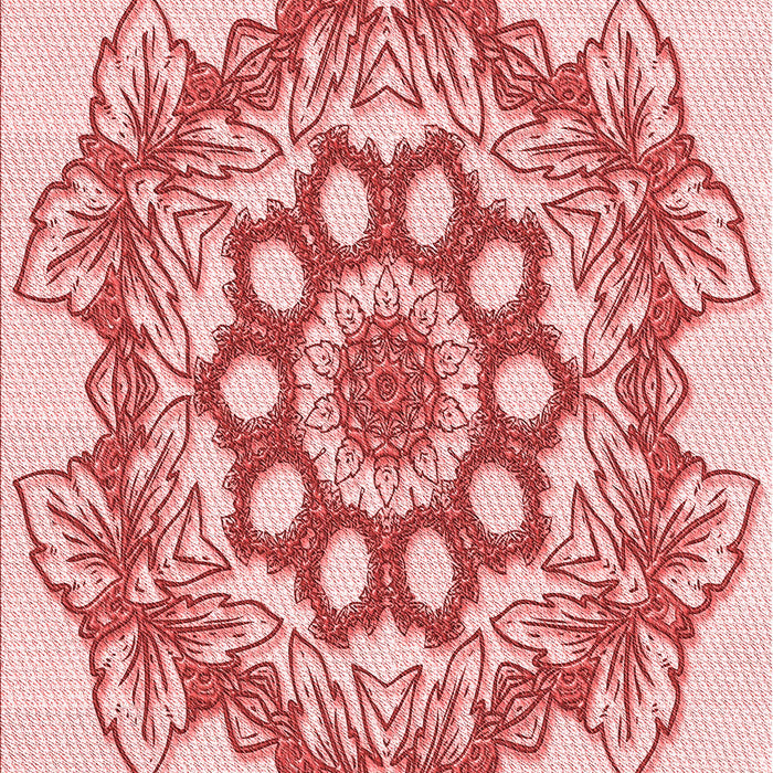 Machine Washable Transitional Pink Rug, wshpat2304rd