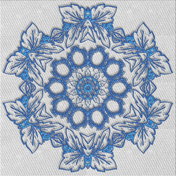 Square Patterned Steel Blue Novelty Rug, pat2304