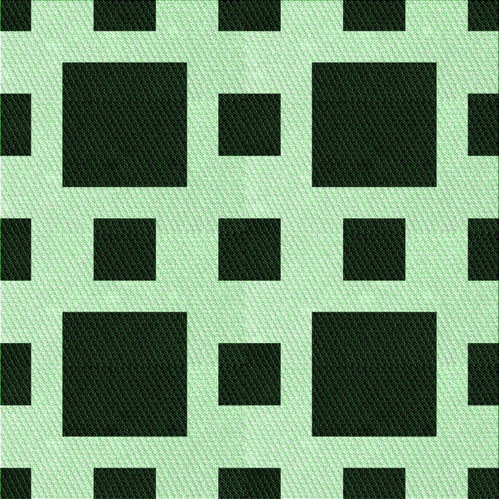 Round Patterned Dark Forest Green Rug, pat2305grn