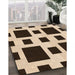 Machine Washable Transitional Deep Peach Orange Rug in a Family Room, wshpat2305org