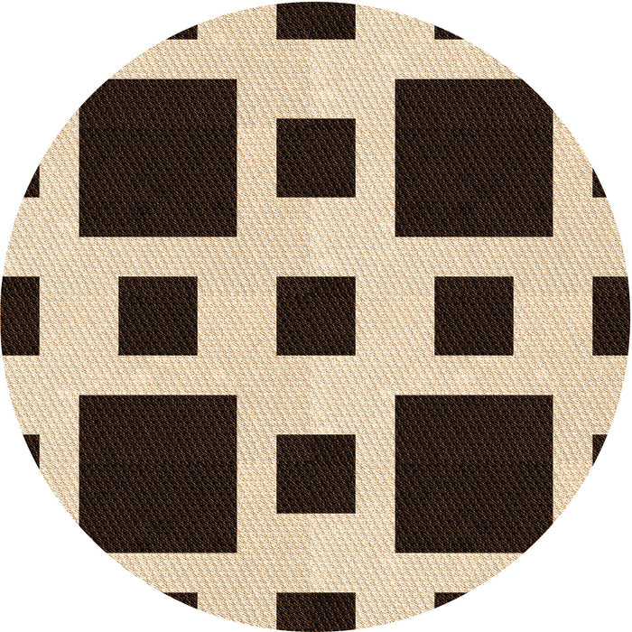 Square Machine Washable Transitional Deep Peach Orange Rug in a Living Room, wshpat2305org