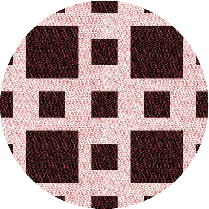 Square Machine Washable Transitional Deep Rose Pink Rug in a Living Room, wshpat2305rd
