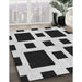 Machine Washable Transitional Charcoal Black Rug in a Family Room, wshpat2305