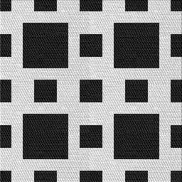 Square Patterned Charcoal Black Novelty Rug, pat2305