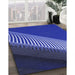 Machine Washable Transitional Cobalt Blue Rug in a Family Room, wshpat2306blu