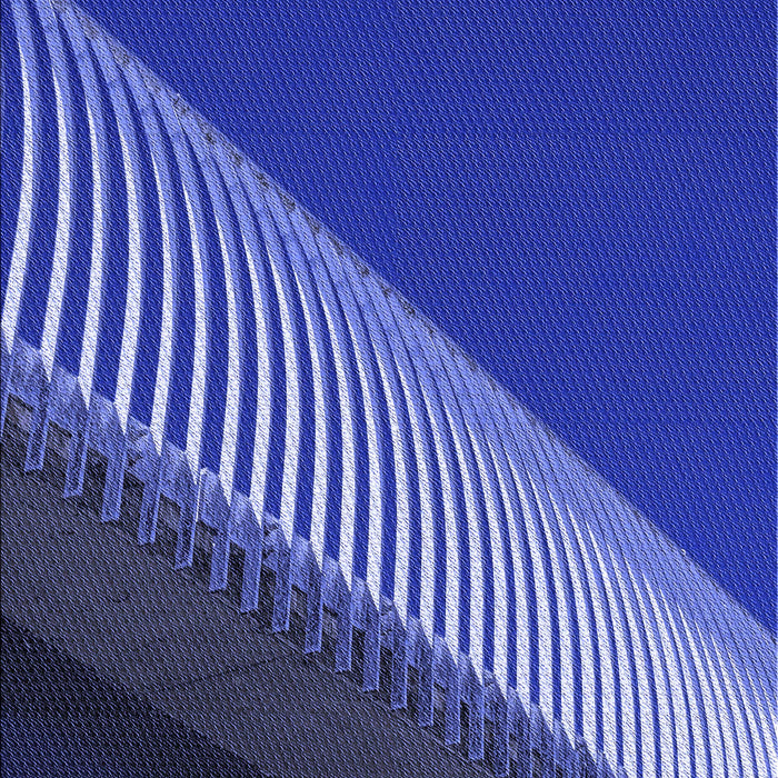 Machine Washable Transitional Cobalt Blue Rug, wshpat2306blu