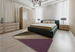 Patterned Dark Almond Brown Rug in a Bedroom, pat2306brn