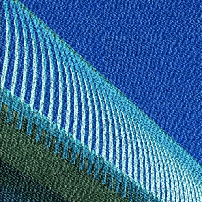 Patterned Blueberry Blue Rug, pat2306lblu