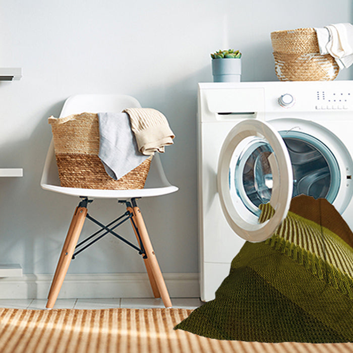 Machine Washable Transitional Night Red Rug in a Washing Machine, wshpat2306yw