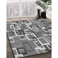 Patterned Cloud Gray Rug, pat2307gry