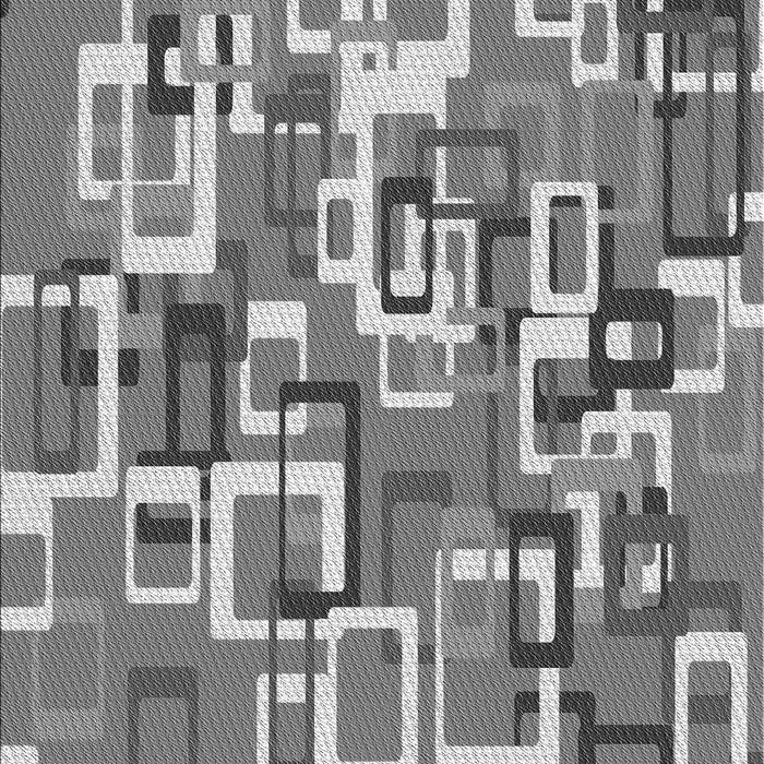 Patterned Cloud Gray Rug, pat2307gry