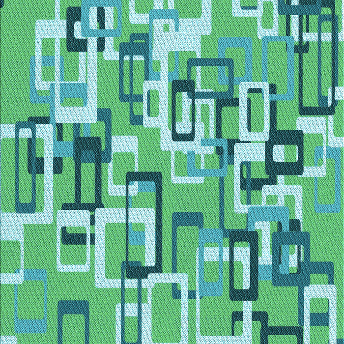 Patterned Lime Mint Green Rug, pat2307lblu