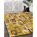 Machine Washable Transitional Yellow Orange Rug in a Family Room, wshpat2307org