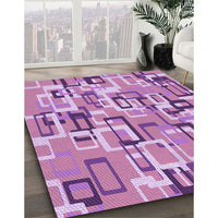 Patterned Orchid Purple Rug, pat2307pur