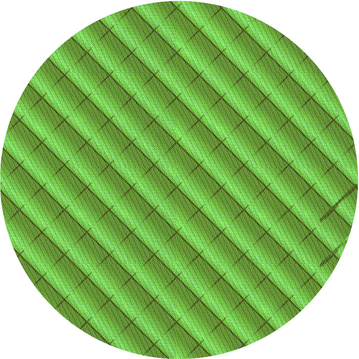 Square Patterned Dark Lime Green Rug, pat2308grn