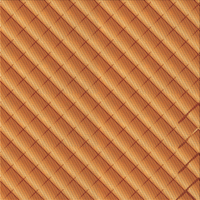 Round Patterned Orange Red Orange Rug, pat2308org