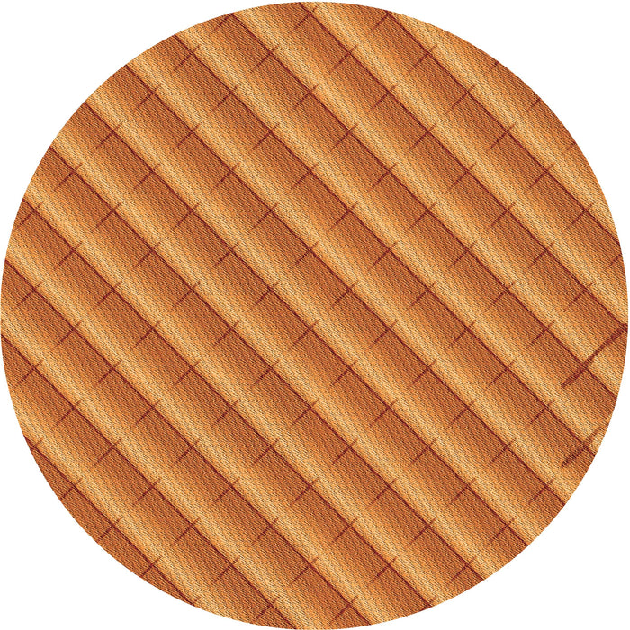 Square Patterned Orange Red Orange Rug, pat2308org