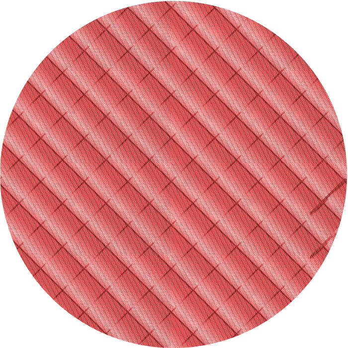 Square Patterned Red Rug, pat2308rd