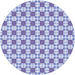 Square Patterned Periwinkle Purple Rug, pat2309blu