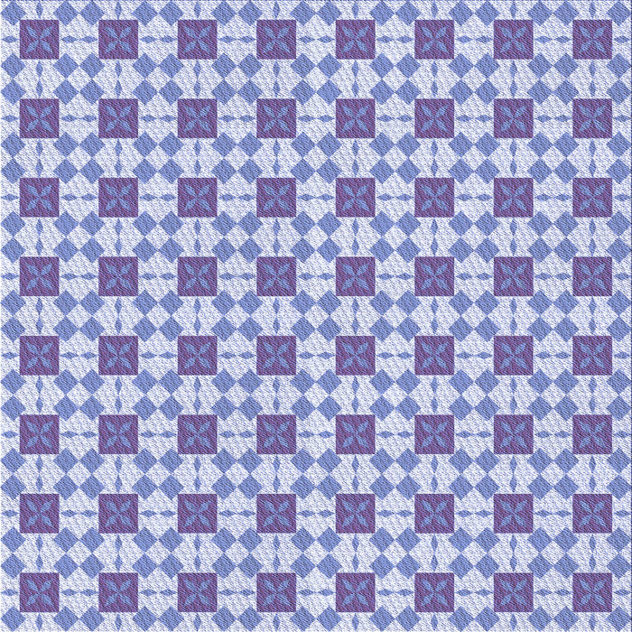 Round Patterned Periwinkle Purple Rug, pat2309blu