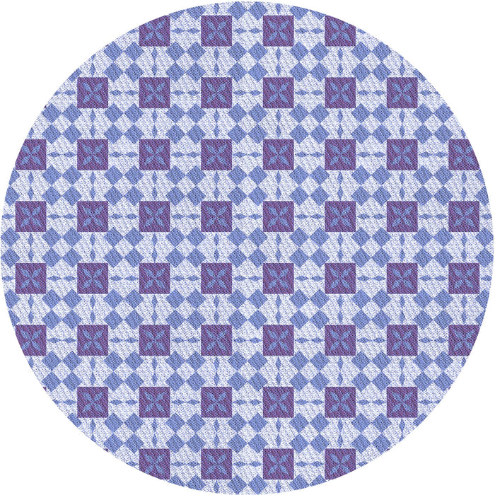 Square Machine Washable Transitional Periwinkle Purple Rug in a Living Room, wshpat2309blu