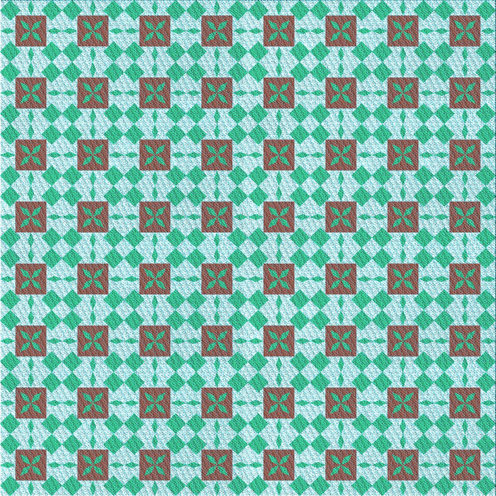 Round Machine Washable Transitional Green Rug, wshpat2309lblu