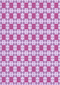 Machine Washable Transitional Blossom Pink Rug, wshpat2309pur