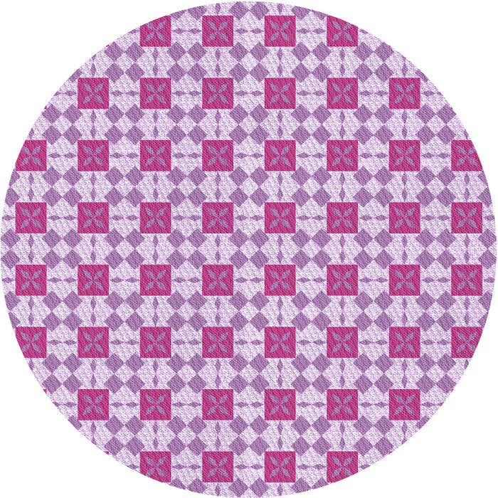 Square Machine Washable Transitional Blossom Pink Rug in a Living Room, wshpat2309pur