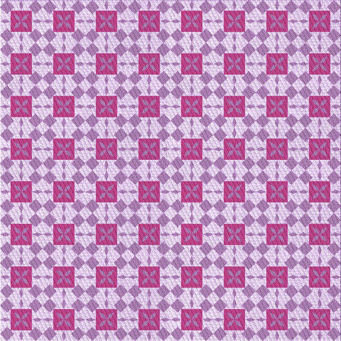 Round Patterned Blossom Pink Rug, pat2309pur