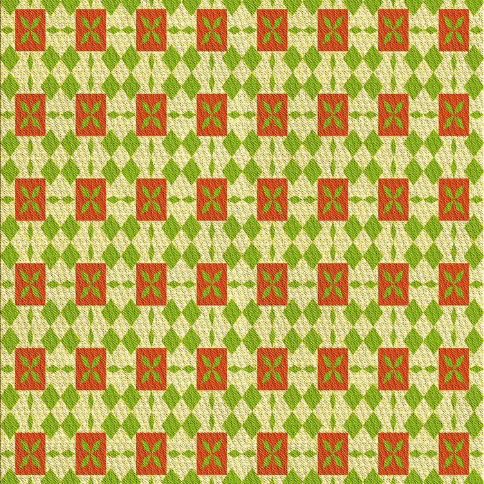 Machine Washable Transitional Green Rug, wshpat2309yw