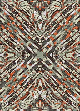 Machine Washable Transitional Bakers Brown Rug, wshpat230