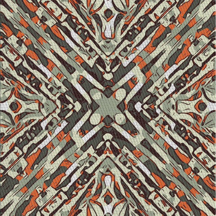 Patterned Bakers Brown Novelty Rug, pat230