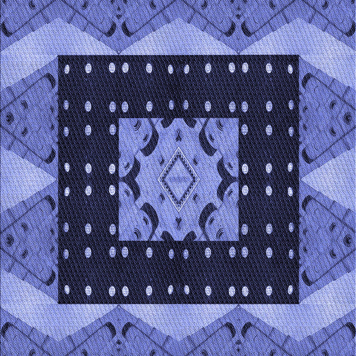 Machine Washable Transitional Sky Blue Rug, wshpat231blu