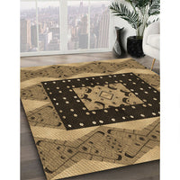 Patterned Bakers Brown Rug, pat231brn