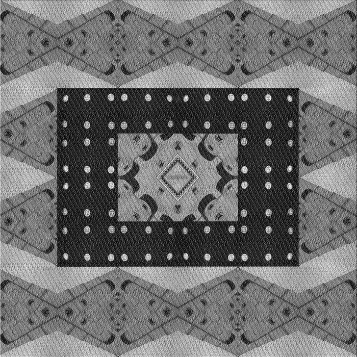 Round Machine Washable Transitional Dark Gray Rug, wshpat231gry