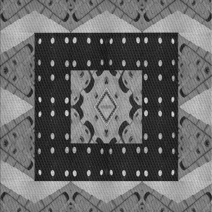 Patterned Dark Gray Rug, pat231gry