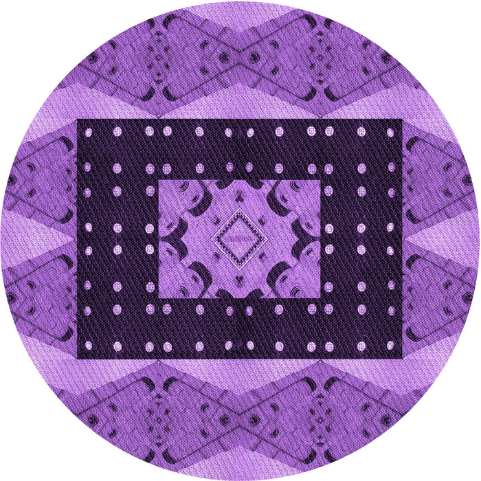 Square Machine Washable Transitional Purple Rug in a Living Room, wshpat231pur