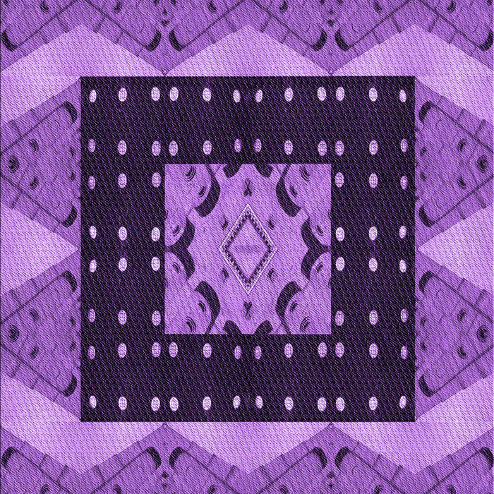 Machine Washable Transitional Purple Rug, wshpat231pur