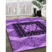 Machine Washable Transitional Purple Rug in a Family Room, wshpat231pur