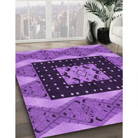 Patterned Purple Rug, pat231pur