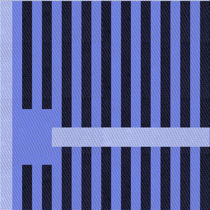 Round Patterned Sky Blue Rug, pat2310blu