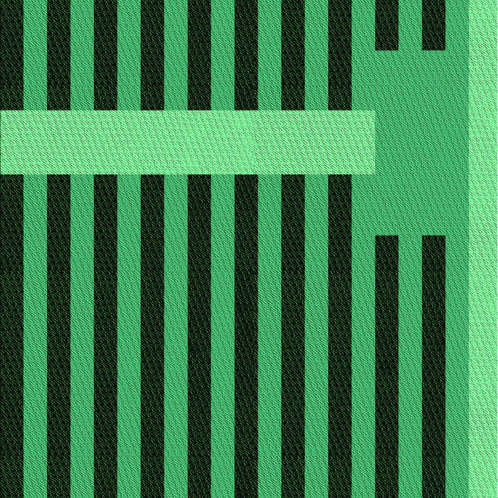 Patterned Deep Emerald Green Rug, pat2310grn