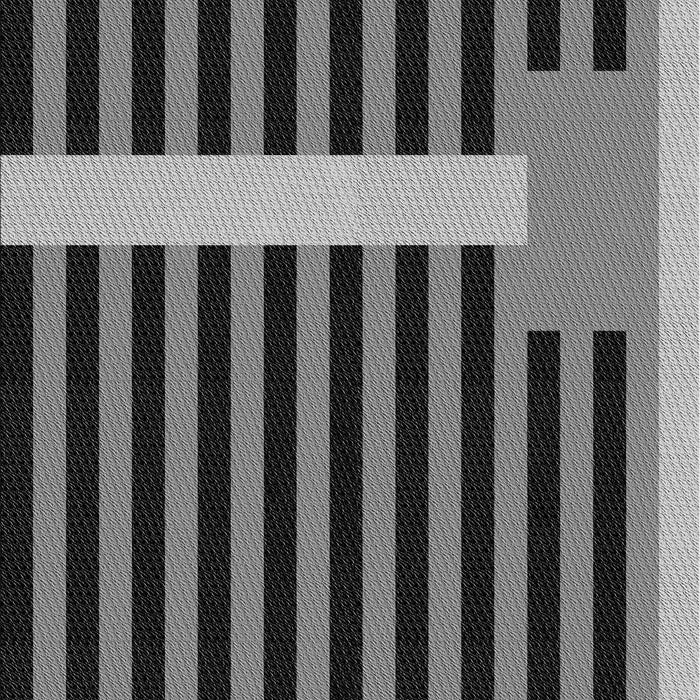 Patterned Charcoal Black Rug, pat2310gry