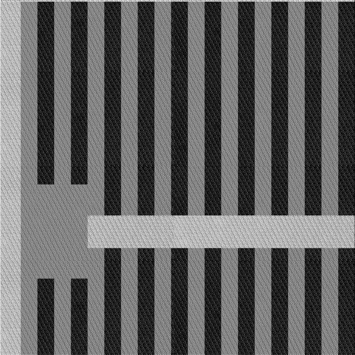 Round Patterned Charcoal Black Rug, pat2310gry