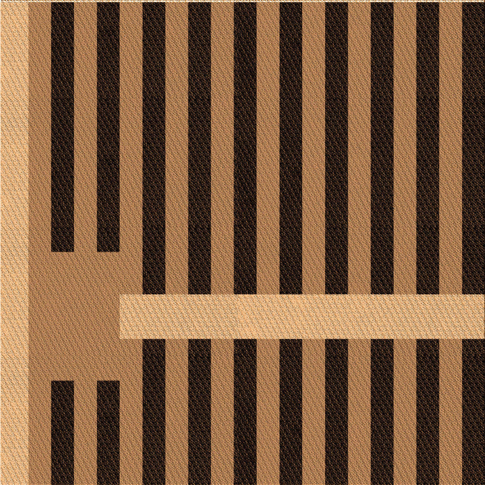 Round Patterned Orange Rug, pat2310org