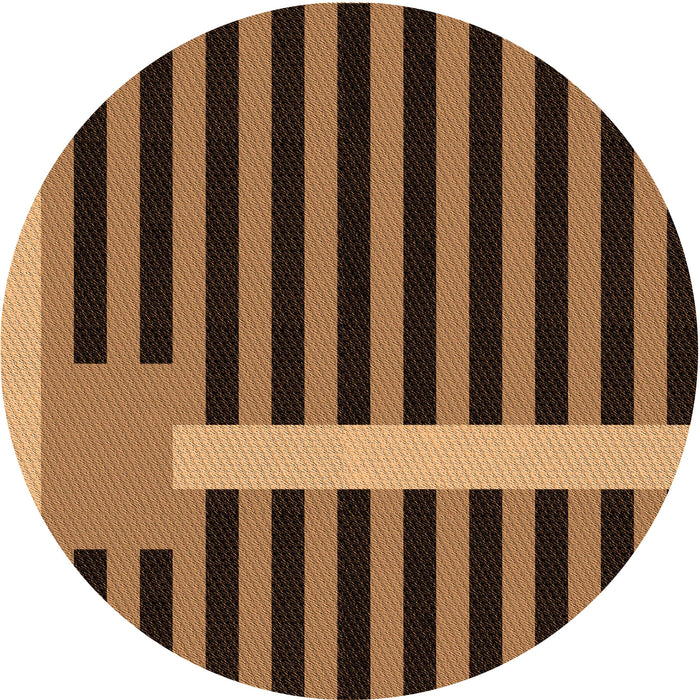 Square Patterned Orange Rug, pat2310org