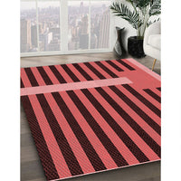 Patterned Red Rug, pat2310rd