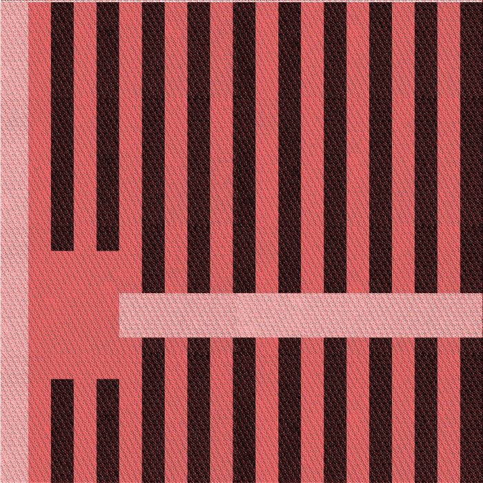 Round Patterned Red Rug, pat2310rd