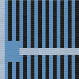 Square Patterned Dark Slate Gray Green Novelty Rug, pat2310