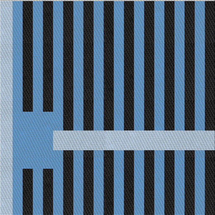 Square Patterned Dark Slate Gray Green Novelty Rug, pat2310